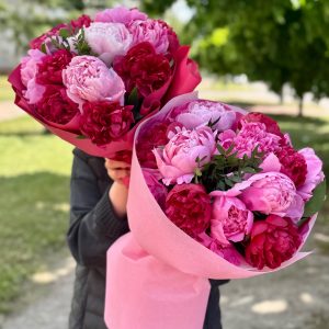 peony, wrapping
