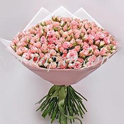 роза куст. 51 шт, упаковка (цвет на выбор)