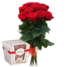 rose 11 шт (60 см), candy Raffaelo